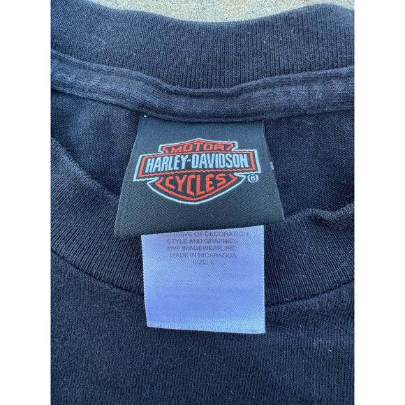 Harley Davidson Tshirt-Black-Size Large - Picture 2 of 3